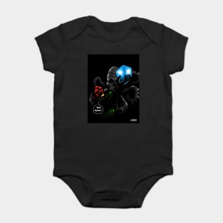 Red Skull “Hail Hydra” portrait (digital) Baby Bodysuit